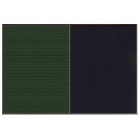 United Visual Products Enclosed Corkboard, 1 Door, 72"x48", 4" Fra UV3405-SATIN-BUFF